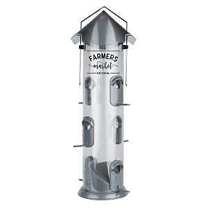 Nature's Way WWWMRS-DECO Tube Bird Feeder, 17 in H, Farmhouse, 2.8 qt