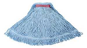 Rubbermaid 1974343 Mop Head Refill, #24 Headband, Cotton, Blue