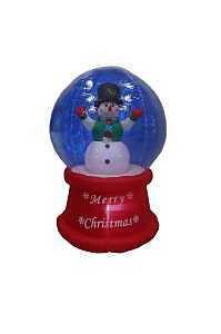 Santas Forest 93016 Inflatable Snow Globe, 5 ft H, Polyester, Multi-Color, Internal Light