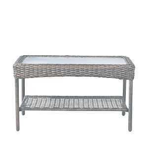Brown Wicker Coffee Table – STKG Modern Living Room Accent