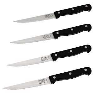 Chicago Cutlery Essentials Series 1094283 Steak Knife Set, 4-Piece, Polymer/Stainless Steel