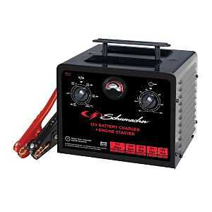 Schumacher SC1667 Timer Controlled Battery Charger and Jump Starter, 6/12 V, 250 A