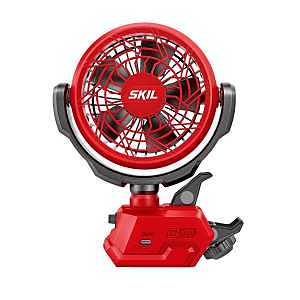 Skil FN0400D-00 Clamp Fan, Tool Only, 12, 20 V, 2 Ah, 200 cfm Air, 2-Speed