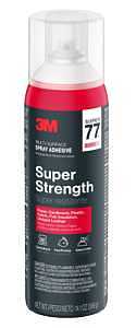 Super 77 77-NAT Multi-Surface Adhesive, Liquid, Solvent, White, 14.1 oz Aerosol Can
