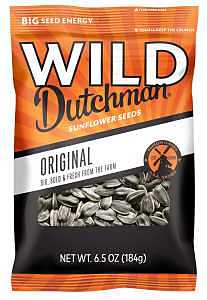 WILD Dutchman 50112 Roasted Sunflower Seed, Original Salted, 6.5 oz Bag