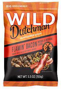 Flamin' Bacon Roasted Sunflower Seeds – Spicy Bacon Snack, 5.5 oz