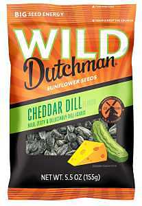 WILD Dutchman 508 Roasted Sunflower Seeds – Cheddar Dill, 5.5 oz
