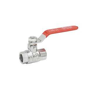 B & K 107-823-CP Ball Valve, 1/2 in Connection, FIP, 600 psi Pressure, Brass Body, Full Port