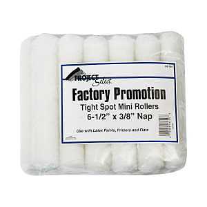 Linzer Project Select Series RS164 0650 Mini Roller Refill, 3/8 in Thick Nap, 6-1/2 in L