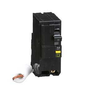 Square D QO QO230GFIC Miniature Circuit Breaker, Ground Fault, 30 A, 2-Pole, 120/240 VAC, Plug-In