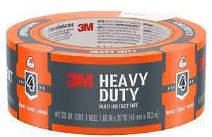 3M 2120-OR Duct Tape, Heavy-Duty, 20 yd L, 1.88 in W, Orange