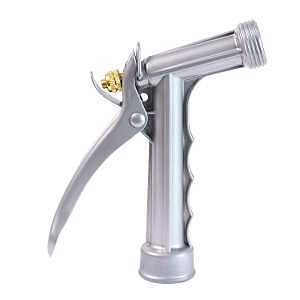 Chapin 4696 Fireman's Hose Nozzle, 3/4 in, Female GHT, 2.5 to 10 gpm, Metal/Poly, Black