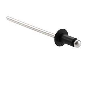 Euramax 84035 Gutter Blind Rivet, Button Head, 1/8 in Dia, 1-1/2 in L, Aluminum