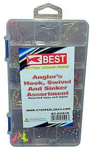 Stopper Lures Best Series KE-BST-BT-KHS18 Hook Swivel and Sinker Kit, Assorted
