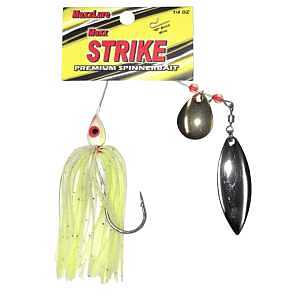 Stopper Lures Maxx Strike Series KE-MAX-SBBD14-WH Bait, Spinner, Silicone, White Bait