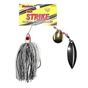 Stopper Lures Maxx Strike Series KE-MAX-SBBD18-CW Bait, Spinner, Silicone, Chart/White Bait