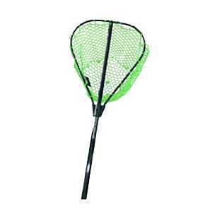 BoneHead Tackle BH-BHLNHV Landing Net, 21-1/2 in L, 16 in W, Silicone, High-Viz Fluorescent Green, 4 ft L Handle