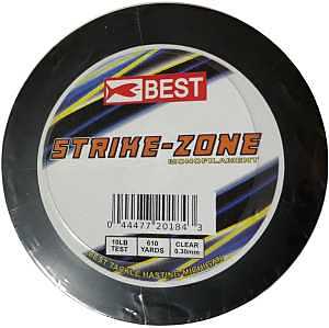 Stopper Lures BEST KE-BST-LMC10 Strike Zone Fishing Line, 610 yd L, Monofilament, Clear, 10 lb