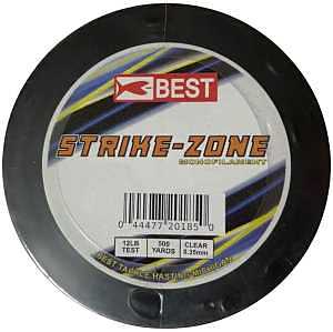 Stopper Lures BEST KE-BST-LMC12 Strike Zone Fishing Line, 500 yd L, Monofilament, Clear, 12 lb