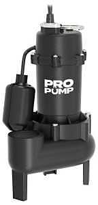 PRO PUMP SW50CIT Sewage Pump, 1/2 hp, Cast Iron