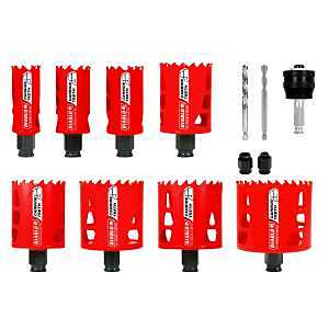 Dhs13splct 13 Piece Carbide Plumbers Hole Saw Set - 1-1/8 Inch To 3 Inch
