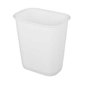 Sterilite 10468008 Rectangular Waste Basket, 3 gal, White