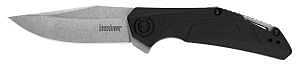 Kershaw Camshaft Series 1370 Pocket Knife, 3 in L Blade, Steel Blade, Contoured Handle, Black Handle