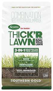 Scotts Turf Builder 30457 Thick 'r Southern Gold Grass Seed, 12 lb Bag
