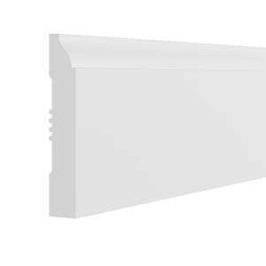 Adeptus 8‑Foot Pre‑Primed Baseboard – 3¼″ Wide, 9⁄16″ Thick