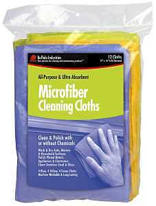 12" X 16" Buffalo Industries 65003 Colored Microfiber Cleaning Cloth For Painting