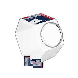 AccuTec PRO APBL-7020-CJAR Razor Blade, Two Facet, Single Edge Blade, 1 in W Blade, Aluminum/High Carbon Steel Blade