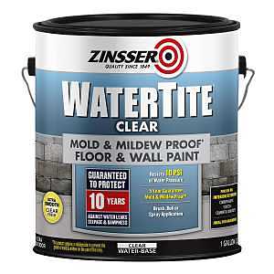Zinsser Watertite Clear Mold & Mildew Proof Paint, 1 Gallon For Floors & Walls