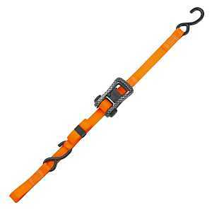 SmartStrap 249 Tie-Down, 1-1/4 in W, 14 ft L, Steel, Orange, 1000 lb