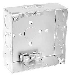 Southwire 52151-R-UPC Junction Box, 11-Knockout, 1/2 in Knockout, Steel, Silver, Galvanized