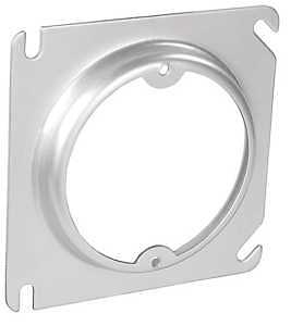 Southwire 52C3-UPC Fixture Ring, 4 in W, Square, Steel, Silver, Galvanized