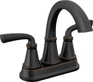 Porter 2-Handle Center-Set Lavatory Faucet, Bronze