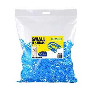 Broadfix SM3B-US U-Shim, 3 mm Thick, 43 mm W, 55 mm L, Polypropylene