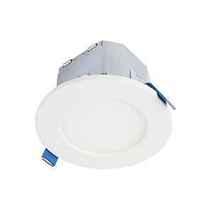 Halo CJB Series CJB4069FS1EMW Downlight, 7.7 W, 120 V, LED Lamp, Plastic, Matte