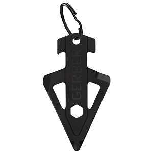 Gerber 1074044 Broadhead Keychain Multi-Tool, 5-Function, Stainless Steel, Black