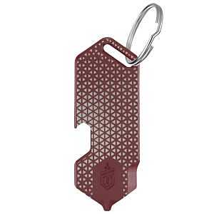 Gerber Shard DT Series 1074007 Keychain Mini Multi-Tool, 3-Function, Stainless Steel, Drab Red