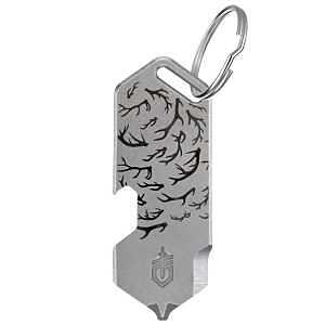 Gerber Shard DT Series 1074040 Antlers Keychain Mini Multi-Tool, 3-Function, Stainless Steel, Silver