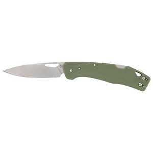 Gerber 1074519 Folding Knife, Stainless Steel Blade, Removable Clip Handle, Lichen Green Handle