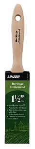 Linzer HH1760-1.5 Varnish/Wall Brush, 1-1/2 in W, 2-1/4 in L Bristle, Polyester Bristle