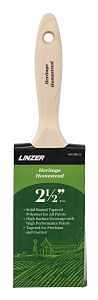 Linzer HH1760-0250 Paint Brush, 2-1/2 in W, Flat Sash Brush, 3 in L Bristle, Polyester Bristle