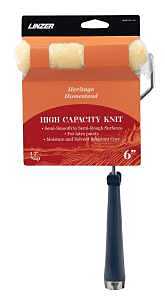 Linzer HH MT 144-11 0600 Trim Roller with Frame Threaded End, 1/2 in Nap, Polyester Cover, Metal/Plastic Roller