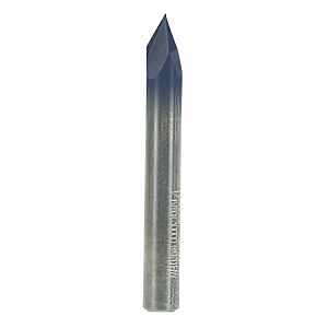 Freud 20-150 V-Grooving Bit, 1/4 in Dia Cutter, 7/32 in L Cutting, 2 in OAL, 1/4 in Dia Shank, 2-Cutter, Carbide
