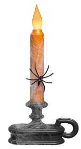 Xodus Innovations HW1215 Halloween Wind Candle Decor, 8-1/2 in H, Plastic, Black/Orange, Indoor
