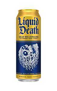 Liquid Death 1700635 Iced Tea, Dead Billionaire, 19.2 oz Can