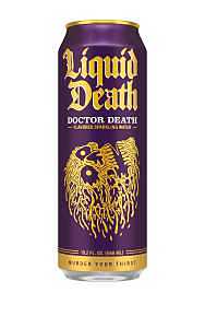 Liquid Death 1700237 Sparkling Water, Dr. Death, 19.2 oz