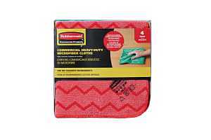 Rubbermaid 2190707 Cloth, 16 in L, 16 in W, Microfiber, Multi-Color